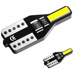 Светодиодная лампа AUXITO T10 W5W цоколь W2.1x9.5d 2шт 6000К подсветка салона багажника номера белый свет LED автомобильная