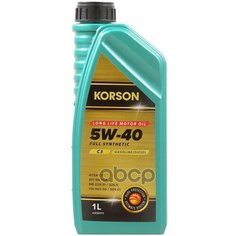 Korson 5w-40 Full Synthetic C3 1л (Pao Синт. Мотор. Масло.)