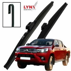 Дворники Toyota Hilux (8) AN120 / Тойота Хайлюкс2015 2016 2017 2018 2019 2020 Щетки стеклоочистителя зимние LYNXauto к-т 2 шт, 550мм-400мм