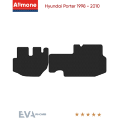 Коврики в салон ЭВА Allmone для Hyundai Porter 1998 - 2010, черные, 2шт. / Хендай Портер
