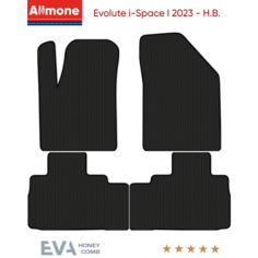 Коврики в салон ЭВА Allmone для Evolute i-Space 1 (Гибрид) 2023 - Н. В, черные, 4шт. / Эволют ай спейс 1