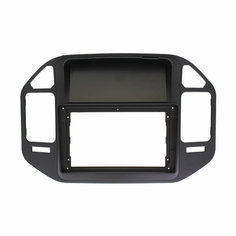 Переходная рамка Mitsubishi Pajero 3 1999-2006 (9-дюймов) черная матовая Китай