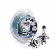 Лампы H4 12V 60/55W +100% яркости X-TREME VISION (box 2шт) PHILIPS 12342XVS2