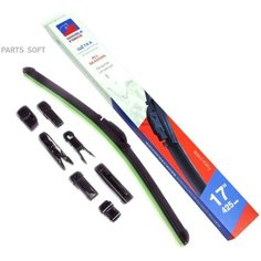 "Щетка Стеклоочистителя Бескаркасная Double Force 425 Мм (17") **" DOUBLE FORCE арт. DFF17