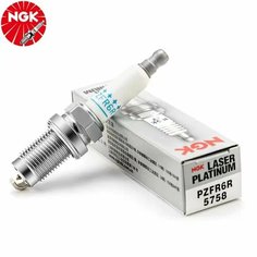 Свеча зажигания для Skoda Octavia A5, Volkswagen Golf 5-6, Passat B6/B7 с двигателем 1.4TSI, NGK PZFR6R, 101905626, платина
