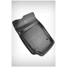Коврик в салон резиновый водительский 1шт серия Above board Volkswagen Polo седан V 612,614 2010-2020 высокий борт Comfort