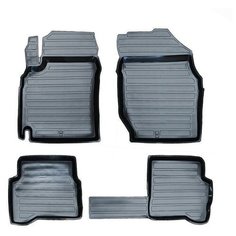 Коврики салона резиновые с бортиком Avtodriver для Nissan Almera (N16) c 2000 г./Nissan Almera Classic c 2006 г. в (B10/N17)