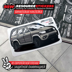 Наклейка машинка УАЗ Патриот 4х4 оффроад Resource Stickers