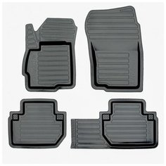 Коврики салона резиновые с бортиком для Mitsubishi Outlander II( XL) (2006-2012) / Mitsubishi Outlander III (2012->) Avtodriver