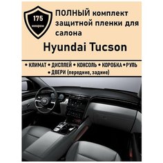 Hyundai Tucson (NX4) полный комплект защитных пленок Дисплей приборной панели+ГУ+Климат+Консоль+Двери Tonexpert.