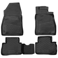 Коврики 3D в салон для NISSAN Juke Mk.1 2010-2019, (правый руль), 4шт. (полиуретан) Element