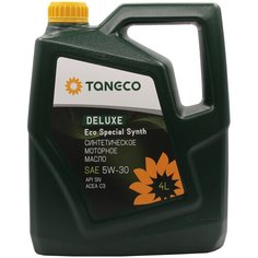 Синтетическое моторное масло TANECO DeLuxe Eco Special Synth SAE 5W-30, 4 л, 1 шт.