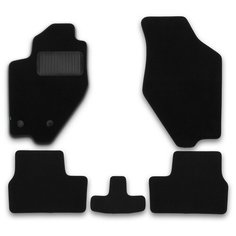 Коврики в салон Klever Premium LADA Kalina, Kalina || 2004-2013, 2013-2018, сед, хб, 5 шт. (текстиль) / Лада Калина Клевер