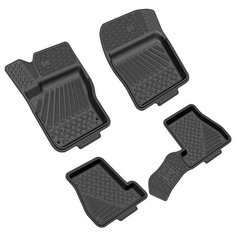 Комплект ковриков REZKON 1016010200 для Ford Focus 2011-2019 г., 4 шт. чёрный 4