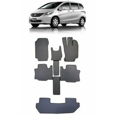 Ева коврики Honda Freed правый руль 6мест 2010 - 2016/ Ева ЭВА сота/ цвет Серый c серой окантовкой / EVA Smart / коврики в салон автомобиля Хонда