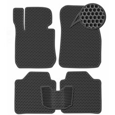 Ева коврики Volkswagen Touran II минивэн 5мест 2010 - 2015/ Ева ЭВА сота/ цвет Черный c черной окантовкой / EVA Smart / коврики в салон автомобиля Фольксваген