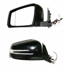Зеркало боковое ВАЗ 2105, 2107 в корпусе MВ с обогревом, повторителем и подсветкой зоны посадки, комплект. Лада
