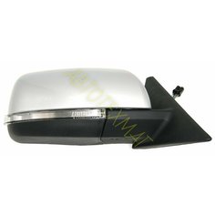 Зеркало боковое ВАЗ 2110, 2111, 2112, 2170, 2171 лада приора с электроприводом, обогревом и повторителем поворотов цвет Снежная Королева (краска 690), правое. Automobile Plastics Factory