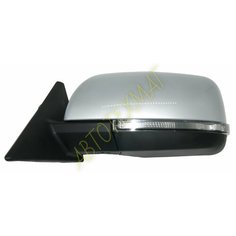 Зеркало боковое ВАЗ 2110, 2111, 2112, 2170, 2171 лада приора с электроприводом, обогревом и повторителем поворотов цвет Снежная Королева (краска 690), левое. Automobile Plastics Factory