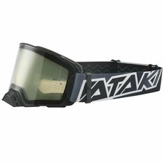Очки для мотокросса ATAKI PRIME двойная магнитная прозрачная линза, черный