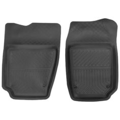 Передние коврики салона для Volkswagen Polo V sd (10-20), резина, 2 шт. Atoll Group