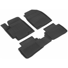 Коврики для салона Hyundai Solaris (17- Н. В.) GRAND, резина, с перемычкой, 4 шт. Nor Plast