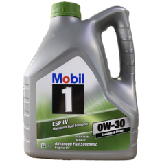 Синтетическое моторное масло MOBIL 1 ESP LV 0W-30, 4 л, 1 шт.