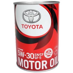 Синтетическое моторное масло TOYOTA SN 5W-30, 1 л, 1 шт.