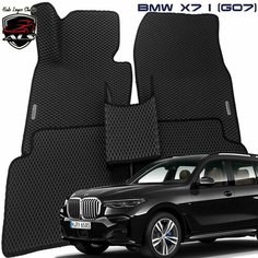 Автомобильные коврики BMW X7 (G07) EVA PRIME / коврики БМВ Х7 g07 черные с черным кантом