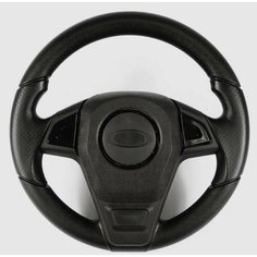 Руль Барс чёрный лак адаптированный под ВАЗ 2108, 2109, 21099, 2110, 2111, 2112, 2113, 2114, 2115 Пластик Сызрань
