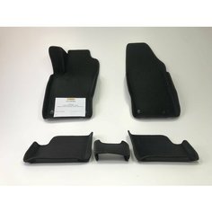 EVA Коврики в салон автомобиля Opel Corsa D 4 с бортами (черный ромб, черный кант) / Ева коврики Опель Корса Д 4 в салон с бортами Нет бренда