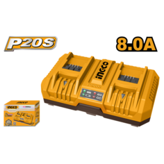 Быстрое интеллектуальное зарядное устройство INGCO FCLI2082 INDUSTRIAL 20 B