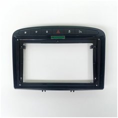 Переходная рамка Peugeot 308 (2007-2013), 408 (2011+) (9-дюймов) черный лак Китай
