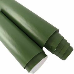 SunGrass / Пленка матовая виниловая самоклеящаяся армейский зелёный 1,52 х 40 см / Для автомобиля, мебели, техники, рукоделия и канцелярских товаров