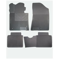 Коврики Автодрайвер для Kia Optima Киа Оптима 2016-2018 резиновые с бортом Avtodriver