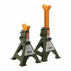 Подставки страховочные Дело Техники с зубчатым механизмом 3 тонны, 276 — 420мм, 2шт, 900303