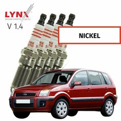 Свечи зажигания Ford Fusion (1) / Форд Фьюжн 2002 2003 2004 2005 V1.4 FXJC, FXJA, FXJB / никель, 4шт LYNXauto