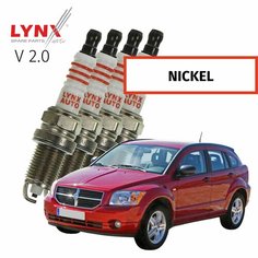 Свечи зажигания Dodge Caliber (1) / Додж Калибер 2006 2007 2008 2009 2010 2011 2012 V2.0 ECN / никель, 4шт LYNXauto