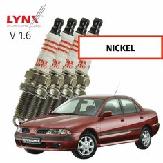 Свечи зажигания Mitsubishi Carisma (1) / Митсубиси Каризма 1995-1997 1998 1999 2000 2001 2002 2003 2004 2005 V1.6 4G92 / никель, 4шт LYNXauto