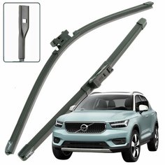 Дворники Volvo XC40 / Вольво XC40 2017 2018 2019 2020 2021 2022 Щетки стеклоочистителя бескаркасные автомобильные LYNXauto 600мм-500мм к-т 2шт.