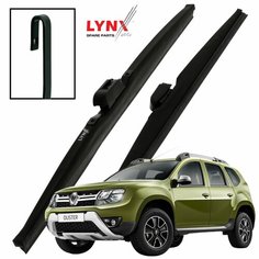Дворники Renault Duster (1) HS / Рено Дастер рест. 2015 2016 2017 Щетки стеклоочистителя зимние LYNXauto 600мм-450мм к-т 2 шт.