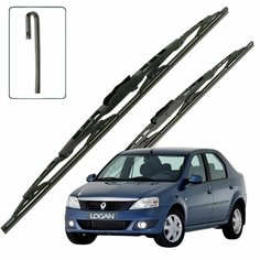 Дворники Renault Logan (1) LS Рено Логан ЛС седан рест. 2009 2010 2011 2012 2013 2014 2015 2016 Щетки стеклоочистителя каркасные для автомобиля 500мм-500мм к-т 2 шт. Lyn Xauto