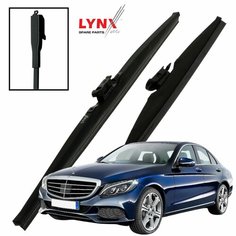 Дворники Mercedes-Benz C-Class (4) W205 / Мерседес С-класс седан 2013 2014 2015 2016 2017 2018 Щетки стеклоочистителя зимние LYNXauto 550мм-550мм к-т 2шт.