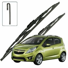 Дворники Chevrolet Spark (3) M300 Шевроле Спарк М300 хэтчбек 5 дв. 2010 2011 2012 2013 2014 2015 Щетки стеклоочистителя каркасные для автомобиля 550мм-350мм к-т 2 шт. Lyn Xauto