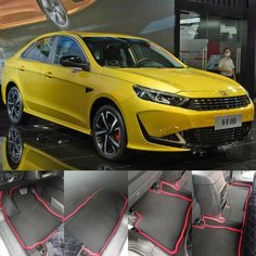 Автомобильные Коврики EVA (ЭВА) на KAIYI E5 , комплект в салон с бортами Нет бренда