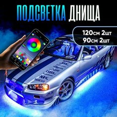 Подсветка днища автомобиля светодиодная, управление с телефона bluetooth Illumi Car