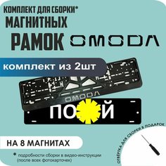 Магнитные рамки для номеров автомобиля "ПО. Й"/Быстросъёмные "Omoda" премиум Нет бренда