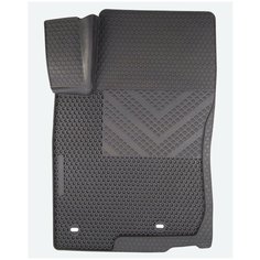 Коврик Автодрайвер для Toyota LC-150 Prado Тойота Прадо 2010-2013 водительский резиновый с бортом, соты Avtodriver