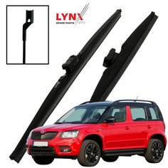 Дворники Skoda Yeti 5L / Шкода Йети рест. 2013 2014 2015 2016 2017 2018 Щетки стеклоочистителя зимние LYNXauto 600мм-480мм к-т 2шт.