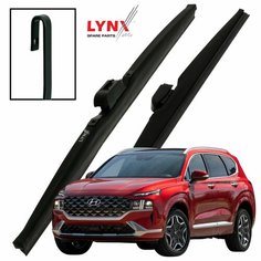 Дворники Hyundai Santa Fe (4) TM / Хендай Санта Фе рест. 2020 2021 2022 Щетки стеклоочистителя зимние LYNXauto к-т 2шт, 650мм-400мм